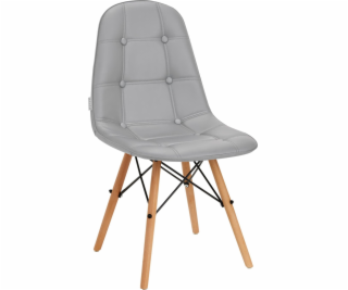 Activeshop Skandinávská židle 4Rico QS-185 eko kůže šedá