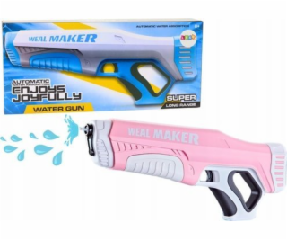 LeanToys Automatická vodní pistole růžová 350 ml
