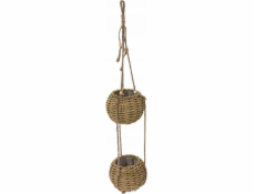 Home Styling Collection Kolekce pro styling domácnosti Závěsný květináč pro dvě květiny, 72 cm