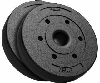 Rebel Sada bitumenových závaží 2x7,5kg, otvor 51mm - pro ...