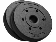 Rebel Sada bitumenových závaží 2x7,5kg, otvor 51mm - pro olympijské tyče, REBEL ACTIVE