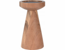Home Styling Collection Kolekce bytového stylingu Dřevěný svícen, 18 cm, akáciové dřevo