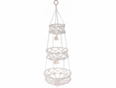 Home Styling Collection Kolekce pro styling domácnosti Závěsný květináč Macramé, pro 3 květináče, O 30 x 85 cm