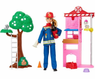 Mattel Panenka Barbie od Career. Panenka hasič HRG55
