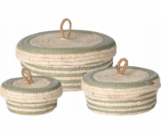 Home Styling Collection Úložné nádoby s víkem pro domácí ...