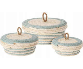 Home Styling Collection Úložné nádoby s víkem pro domácí ...