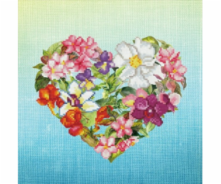 Dante Diamantová výšivka Diamond Dotz Květinové srdce 39x...