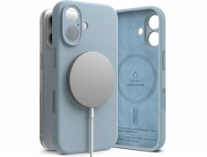 Ringke Silikonový magnetický kryt Ringke MagSafe pro iPhone 16 modrý