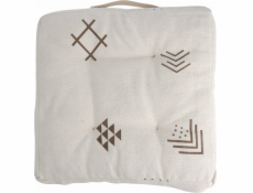 Home Styling Collection Kolekce bytového stylingu Polštář na židli, bavlněný potah, etnický vzor, 40 x 40 x 6 cm