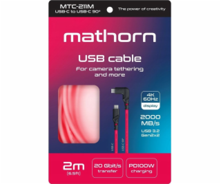 C2G USB kabel Mathorn MTC-211M Fotokabel 2m 20Gbps 4K 60H...