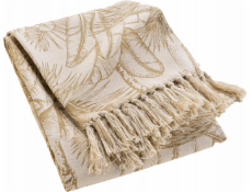 Douceur d`Interieur Potah na pohovku do interiéru, motiv listů, DUNE, 125 x 150 cm