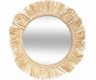 Atmosphera Dětské zrcadlo LEV, O 38 cm, s rafiovým rámem