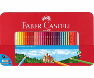 Faber-Castell Tužky Grip 60 barev v kovovém balení