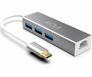 Inca USB HUB INCA adaptér ITPC-3T typu C > 3XUSB-A, 1xRJ4...