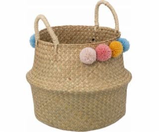 Atmosphera Košík na hračky s uchy BULBA, bambulky, O 33 cm