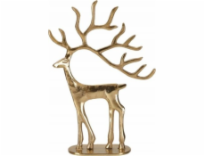 Koopman Vánoční figurka Sobík zlatý hliník 31 cm