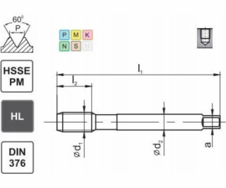Fanar THREAD M10 DIN-376C R45 (6HX) HSSE-PM HL MASTERTAP