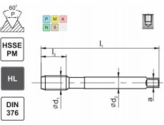 Fanar THREAD M10 DIN-376C R45 (6HX) HSSE-PM HL MASTERTAP