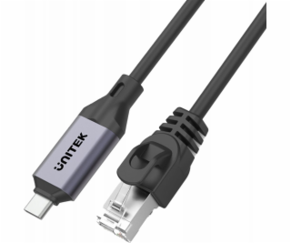 Unitek Kabel USB-C - RJ-45 USB 3m černo-stříbrný (C18148A...