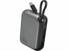 4smarts Powerbanka 4smarts Powerbank Pocket s USB-C kabelem 10000mAh, vesmírně šedá
