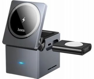 Hoco Indukční nabíječka HOCO 3v1 kompatibilní s MagSafe 1...