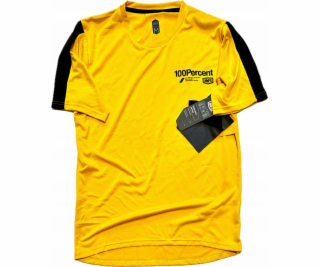 100% pánský dres RIDECAMP s krátkým rukávem, hořčicová ve...