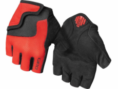Giro Dětské rukavice GIRO BRAVO JR s krátkými prsty, zářivě červené, vel. M (obvod ruky 152-162 mm / délka ruky 160-165 mm) (NOVINKA)