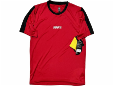 100% Pánské tričko 100% RIDECAMP Jersey s krátkým rukávem tmavě červené velikosti. M (NOVINKA)