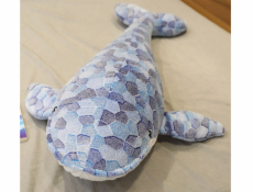 LeanToys Plyšový maskot velryba šedý 110 cm