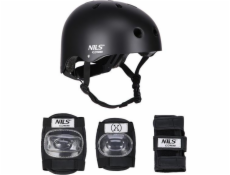 Nils Extreme Přilba MR290+H230 se sadou chráničů, černá, velikost M