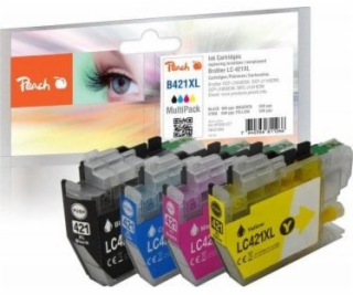 Peach Kompatibilní Peach s kazetami Brother LC-421XL Mult...