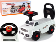 LeanToys Odrážedlo QX-5500- 2 klaksony s opěradlem, bílé