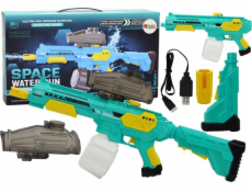 LeanToys Vodní pistole zelená, automatická, na baterie M416