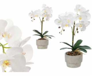 Ibergarden Umělá orchidej v cementovém květináči ORCHI, 4...