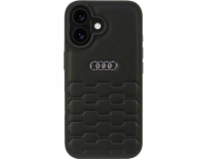 Audi Pouzdro Audi ze syntetické kůže pro iPhone 16 6.1 černé/černé, pevné, AU-TPUPCIP16-GT/D2-BK