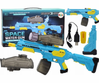 LeanToys Vodní pistole automatická puška M416, modrá baterie