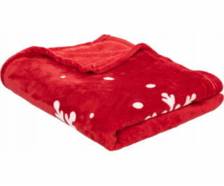 Atmosphera Deka Red Snowflake, 130 x 180 cm