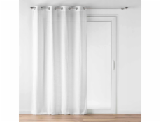 Douceur d`Interieur Interiérový design Bílá záclona s očky a efektem lnu, LUOLINE, 140 x 240 cm