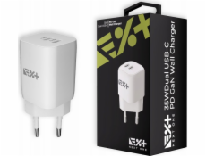 NEXT ONE Nabíječka Rychlá nabíječka NEXT ONE 35W GaN 2xUSB-C bílá