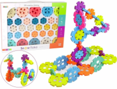 LeanToys Stavební kostky Snowflake 120 dílků LEAN Toys