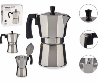 Bigbuy Home Italský kávovar 3 lky hliník