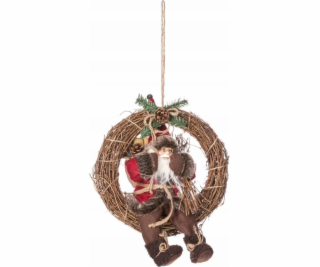 Atmosphera Vánoční dekorace Vánoční věnec se Santou Claus...