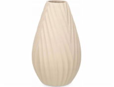 Giftdecor Keramická váza DIAGONAL STRIPE, béžová