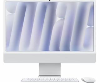 Apple iMac 24 palců: M4 8/8, 16 GB, 256GB SSD – stříbrný