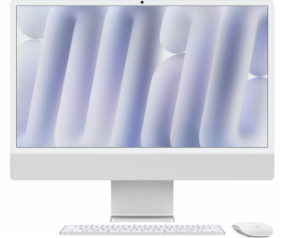 Apple iMac 24 palců: M4 10/10, 16 GB, 256GB SSD – stříbrný