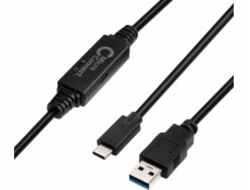 MicroConnect Kabel USB USB-C - USB-A 5 m černý (USB3.1CA5AMP)
