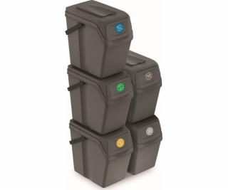 Prosperplast Odpadkový koš Sortibox na třídění 5 x 25 l š...
