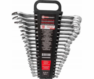 Forcekraft Otevřené klíče 18dílná sada (8-19, 21, 22, 24,...
