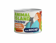 ANIMAL ISLAND Everyday Krůta a kachna pro koťata - mokré krmivo pro kočky - 185g