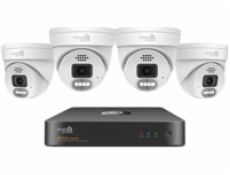 iGET HOMEGUARD HGNVK84804 - kamerový PoE set 2K NVR 8CH + 4x venkovní kamera se zvukem